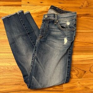 7 for all mankind mid rise skinny ankle jean size 28 women’s